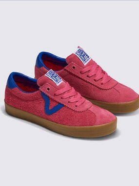 Vans Sport Low Bambino Honeysuckle Pink Blue Gum Suede Sneakers